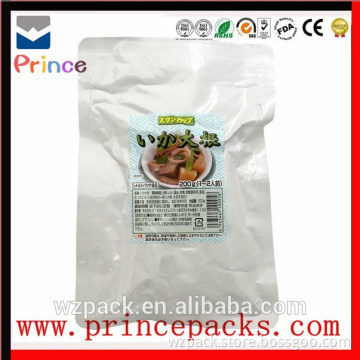 Custom Printed Clear Plastic Food Packing Nylon Retort Pouch/Aluminium Food Vacuum Bag